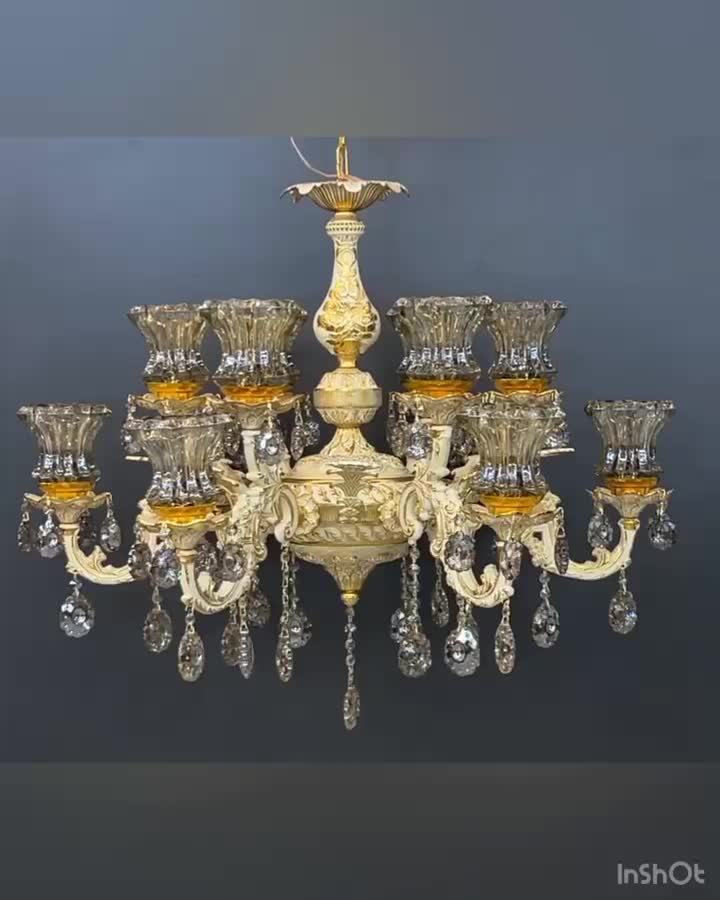 لوستر زیبای دوگل|لوستر و چراغ آویز|بیرجند, |دیوار