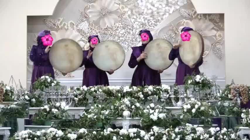 دف نوازی بانوان در عروسی عقد بله برون تولد واسونک|خدمات پذیرایی، مراسم|شیراز, یخ سازی|دیوار