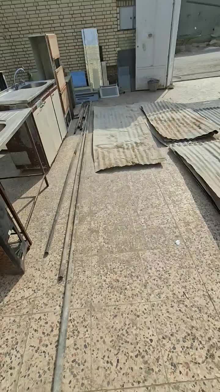 مقداری پلیت ورق لوله برا سایبان کپر|مصالح و تجهیزات ساختمان|بهبهان, |دیوار