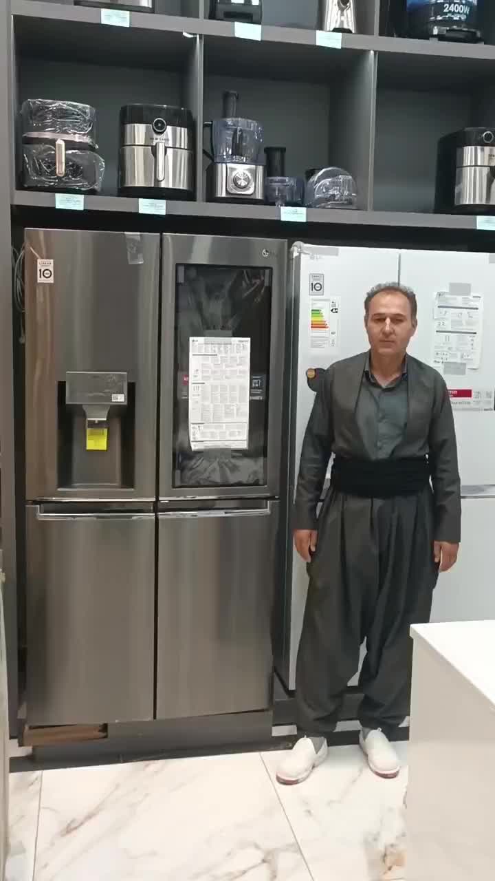 یخچال ساید دودی  ال جی مدل  GR-X24FMKBL|یخچال و فریزر|بانه, |دیوار