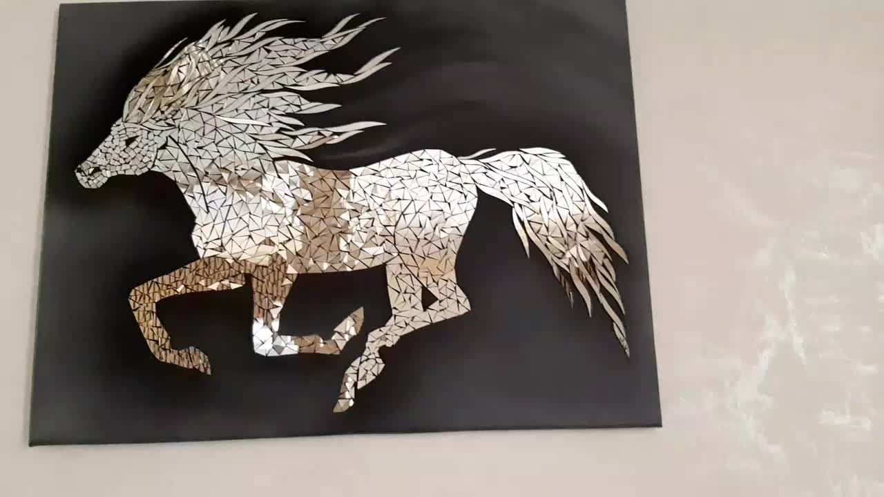 تابلوی آینه کاری|تابلو، نقاشی، عکس|کرمان, |دیوار