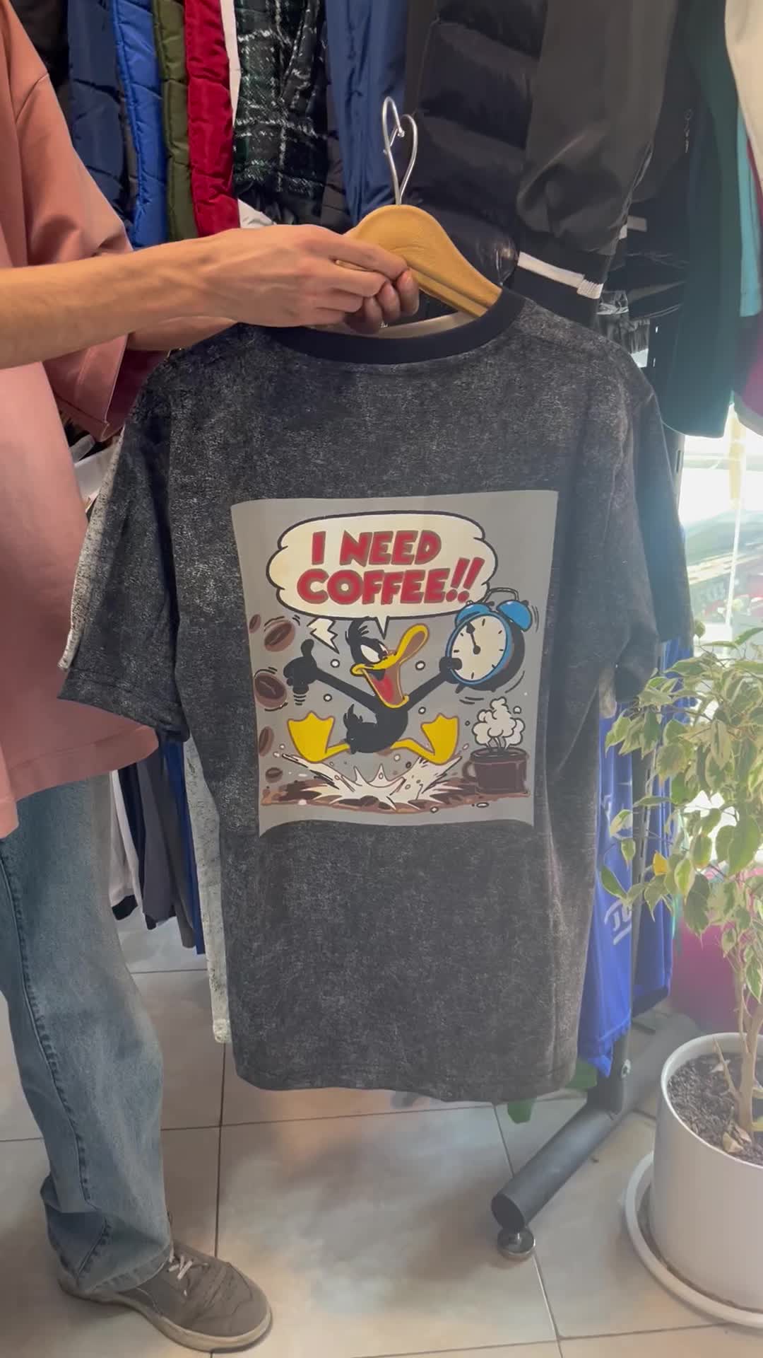 تیشرت طرح قهوه کافی کافه باریستا نخی مردانه زنانه|لباس|اصفهان, همتآباد|دیوار