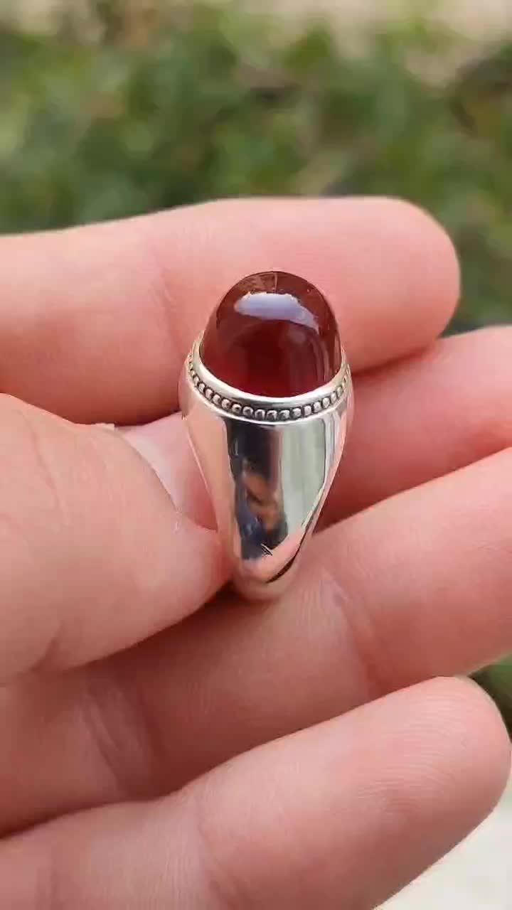 انگشتر نقره مرحوم حاج حسین جدی سنگ عقیق|بدلیجات|تهران, نیروی هوایی (پیروزی)|دیوار