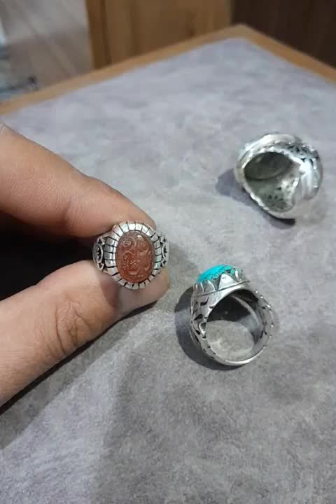 انگشتر نقره فیروزه|جواهرات|قزوین, |دیوار