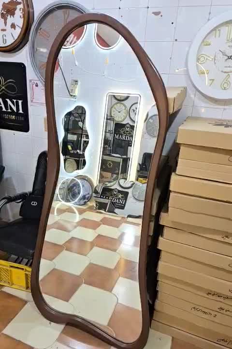 دفرمه قاب دار|آینه|شیراز, نصر|دیوار