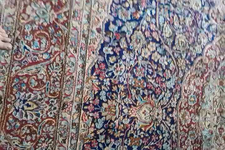 قالی12 متری دستباف کرمانی بدون عیب|فرش|سیرجان, |دیوار